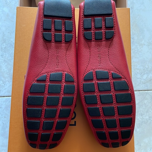 Brand New Louis Vuitton Men’s Red Loafers Size US9 - Picture 2 of 6